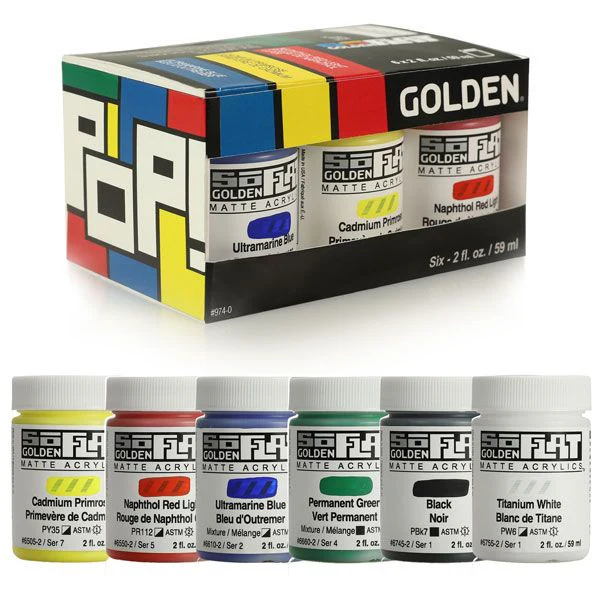 Golden: SoFlat Pop Set of 6