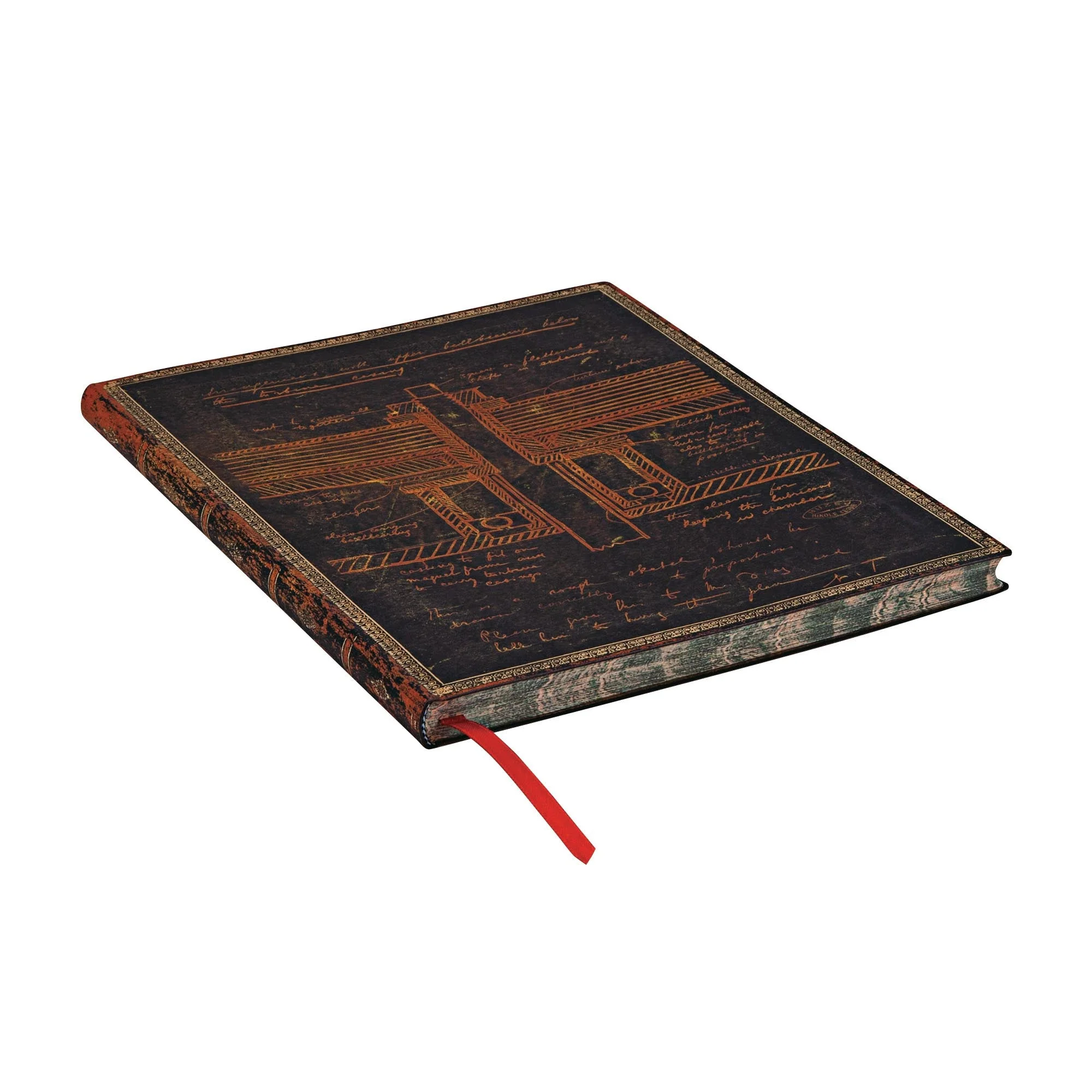 Softcover FLEXI, Tesla Sketch of a Turbine, Embellished Manuscript Collection, Mini, Unlined - Image 2
