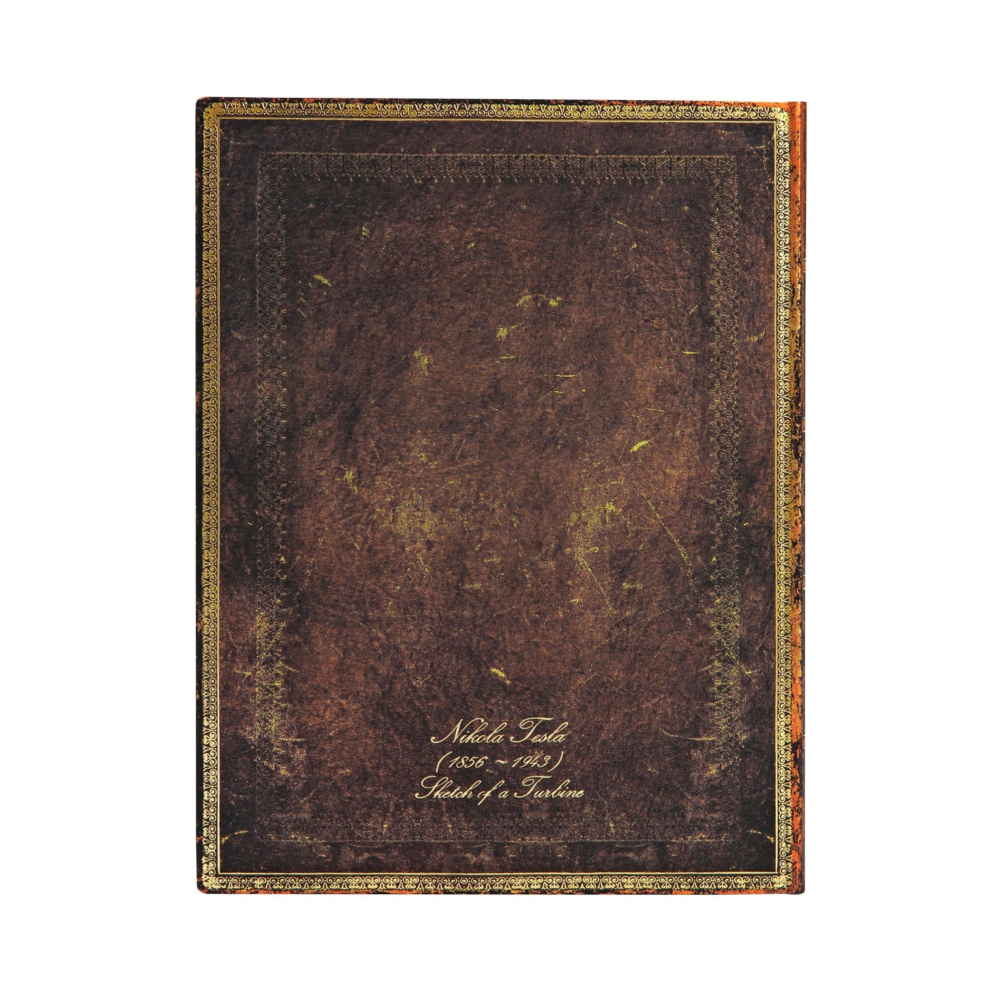 Softcover FLEXI, Tesla Sketch of a Turbine, Embellished Manuscript Collection, Mini, Unlined - Image 4