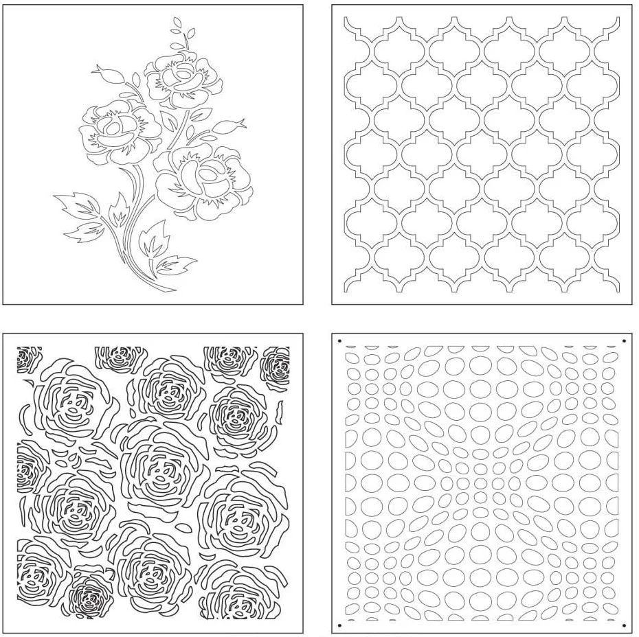Stencils, Set of 4 (6"X6") - Image 11