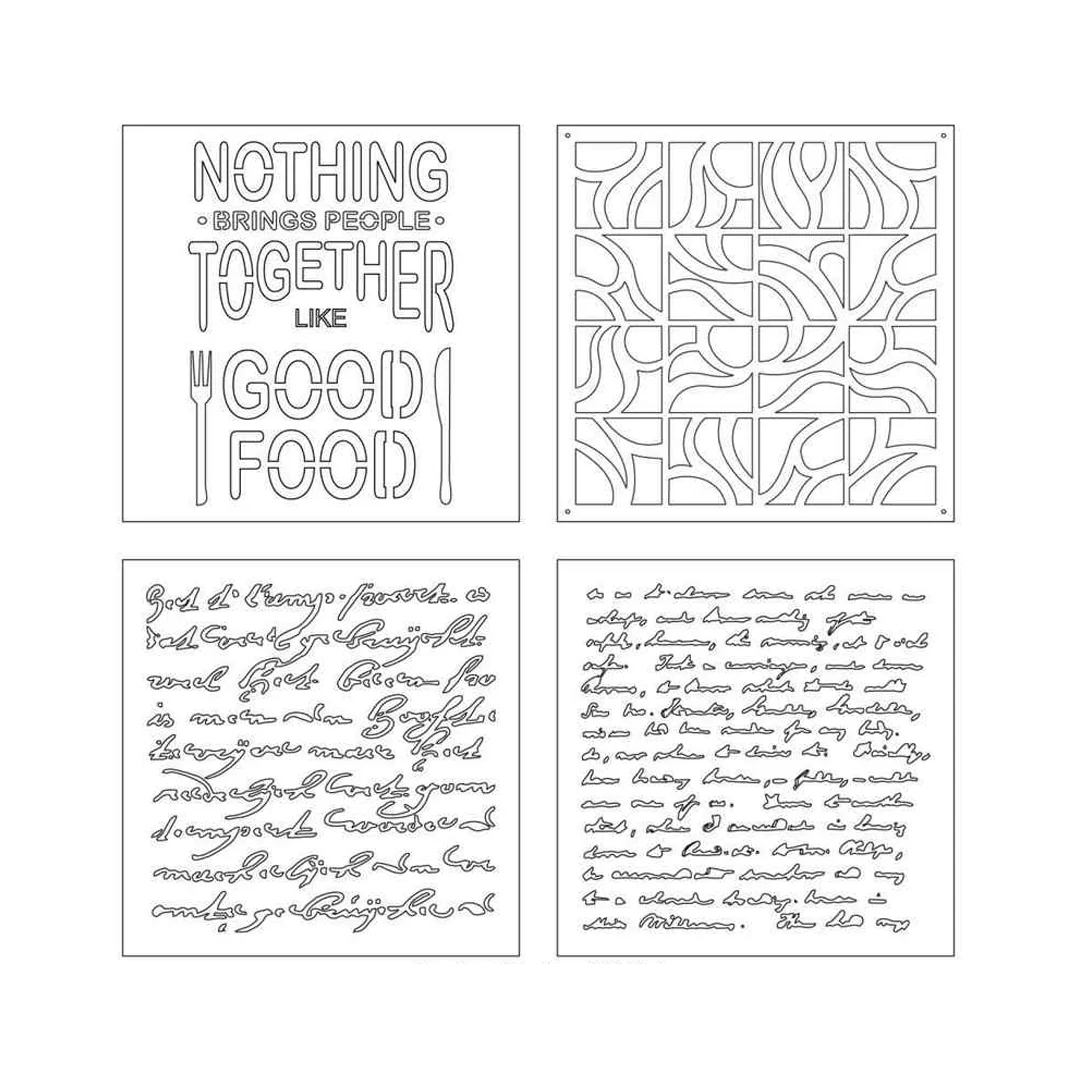 Stencils, Set of 4 (6"X6") - Image 6