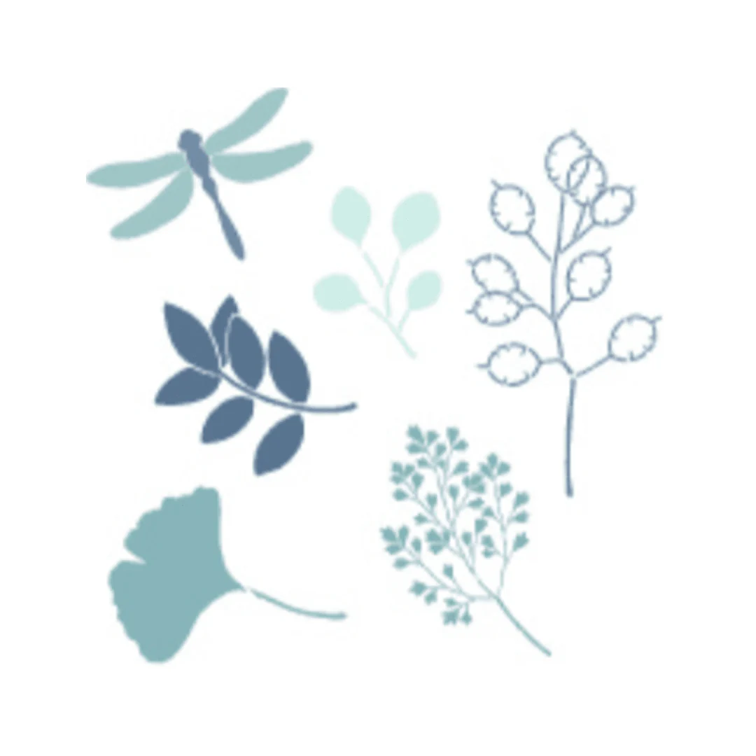 Stencils, Set of 2 (8"X8") - Ginkgo Biloba - Image 3