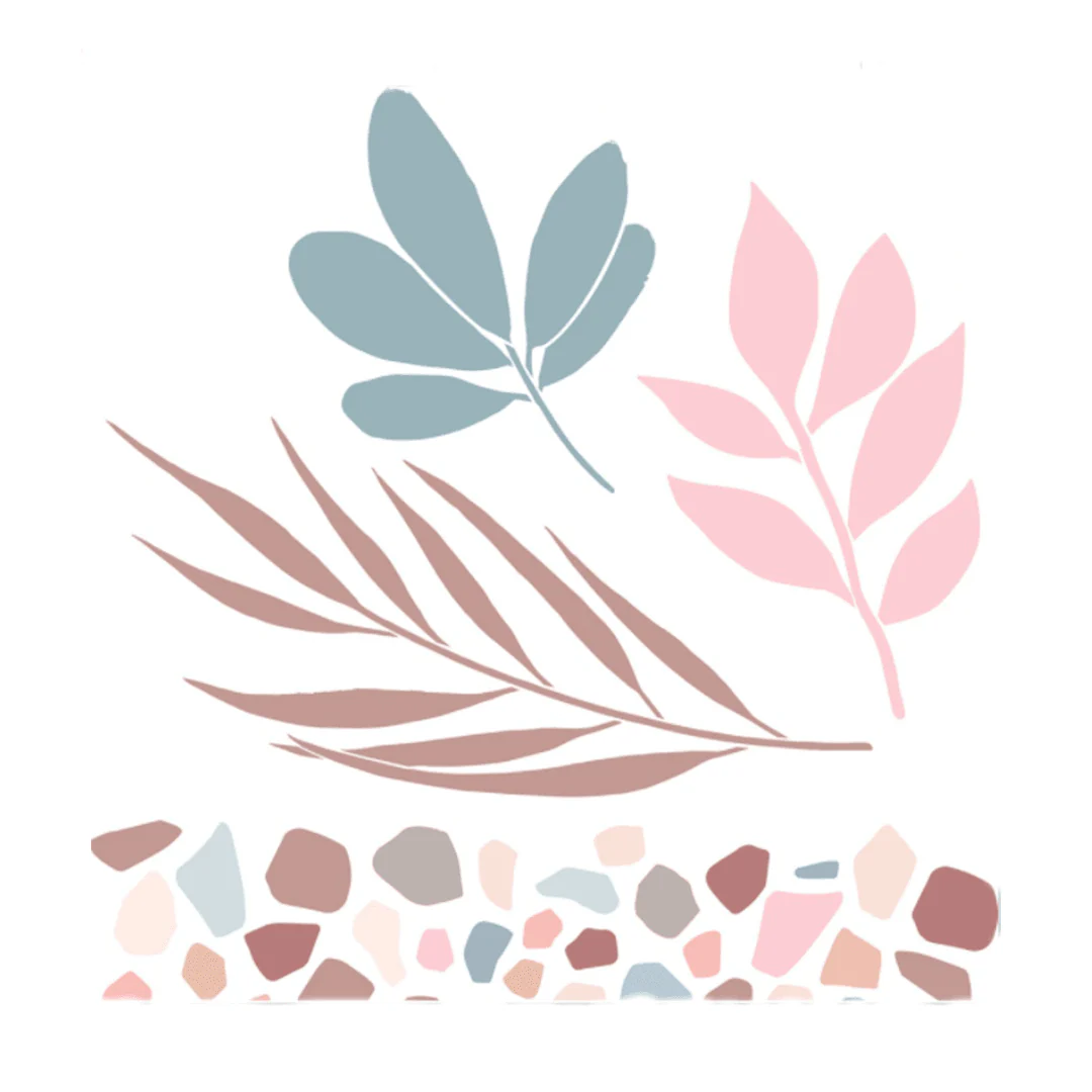 Stencils, Set of 2 (8"X8") - Terrazzo - Image 3
