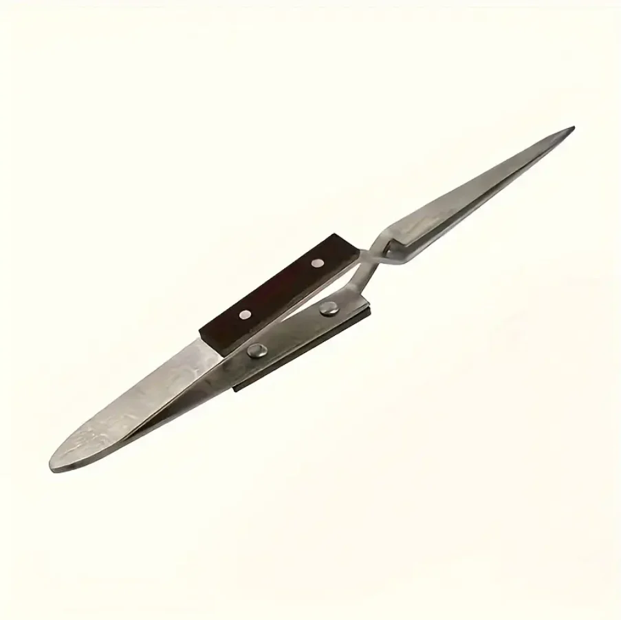 Tweezers with Wooden Handle