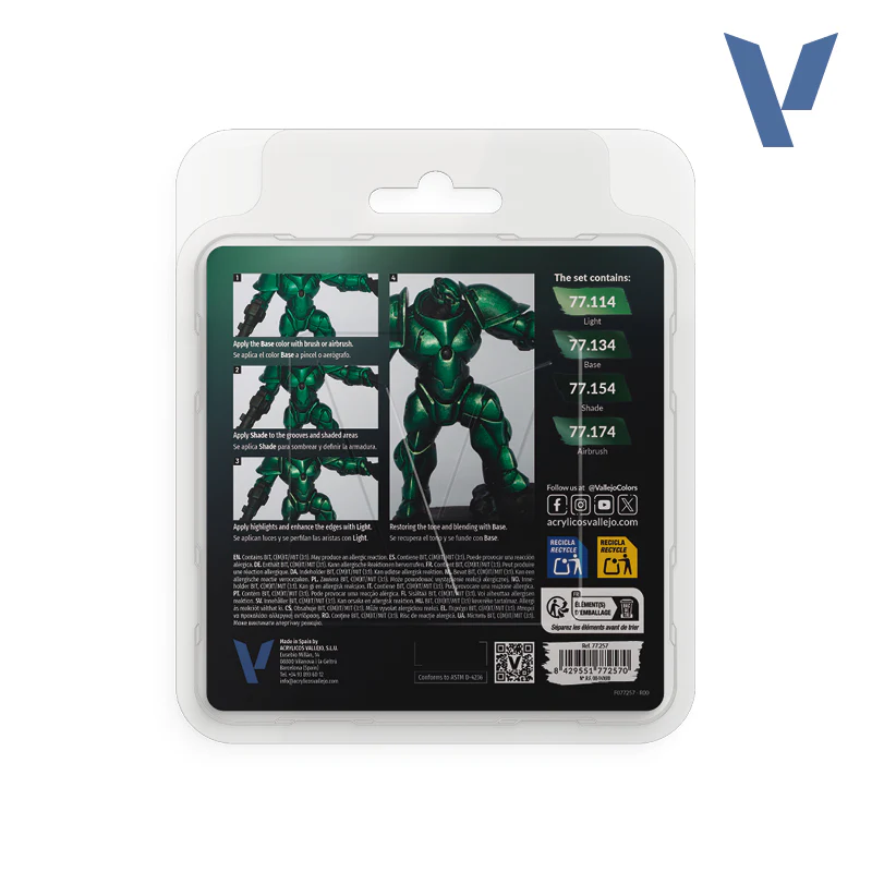 Vallejo: True Metallic Metal, Dusken Green Set - Image 2