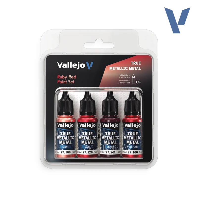Vallejo: True Metallic Metal, Ruby Red Set