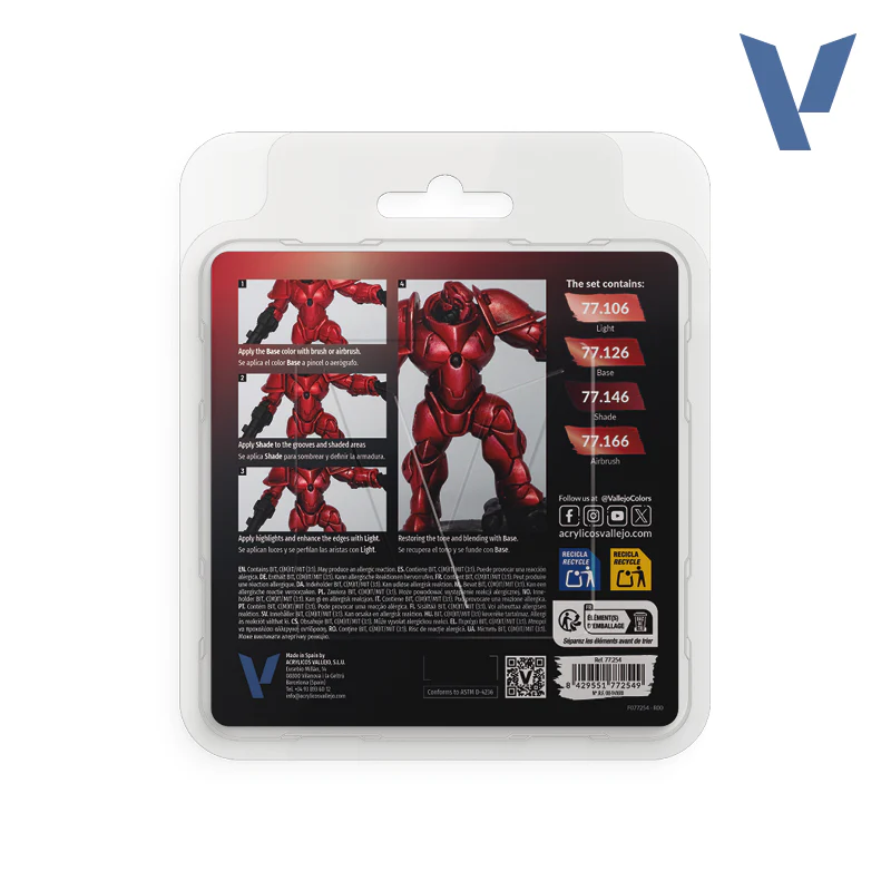 Vallejo: True Metallic Metal, Ruby Red Set - Image 2