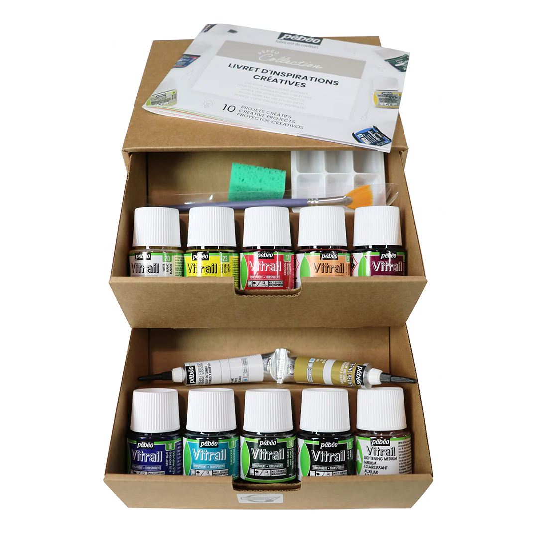 Vitrail Glass Paints Collection Set of 10 x  45ml - Image 2