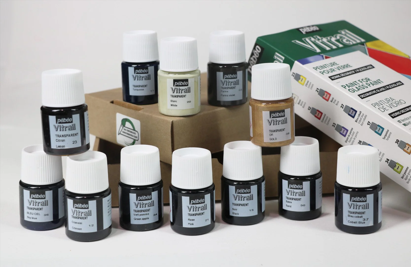 Vitrail Glass Paints Exploration Set of 12 x 20ml - Image 2