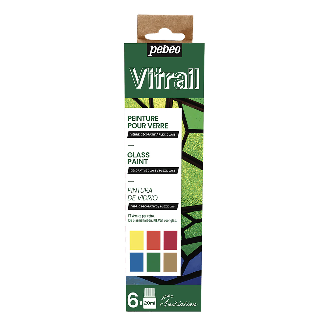 Vitrail Glass Paints Initiation Set of 6 x 20ml