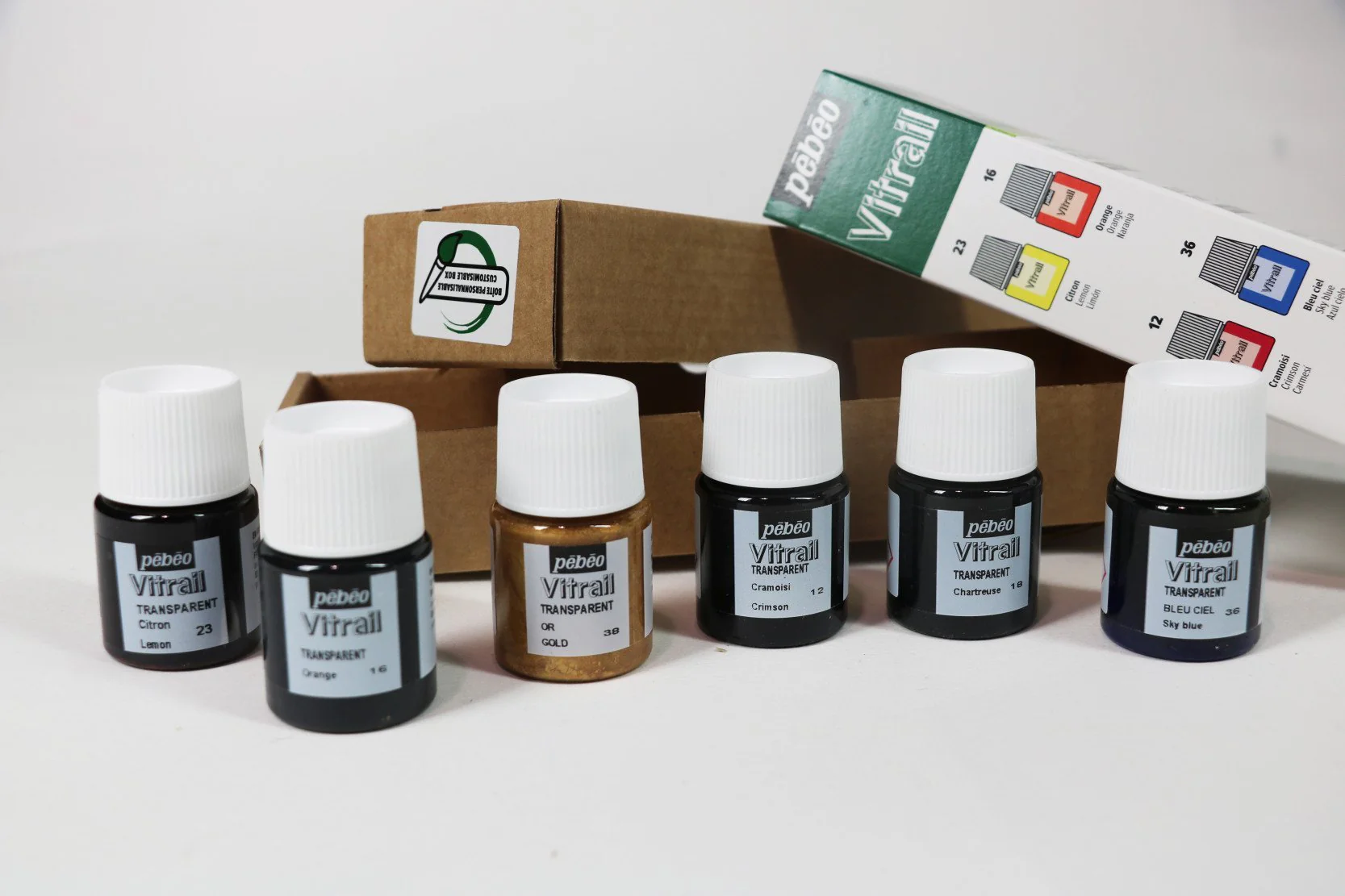 Vitrail Glass Paints Initiation Set of 6 x 20ml - Image 2