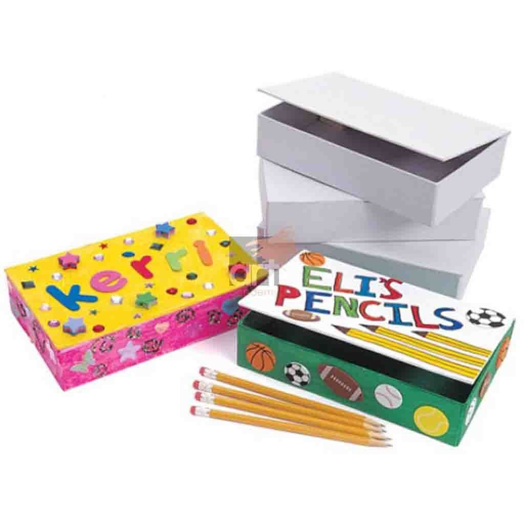 White Cardboard Pencil Box