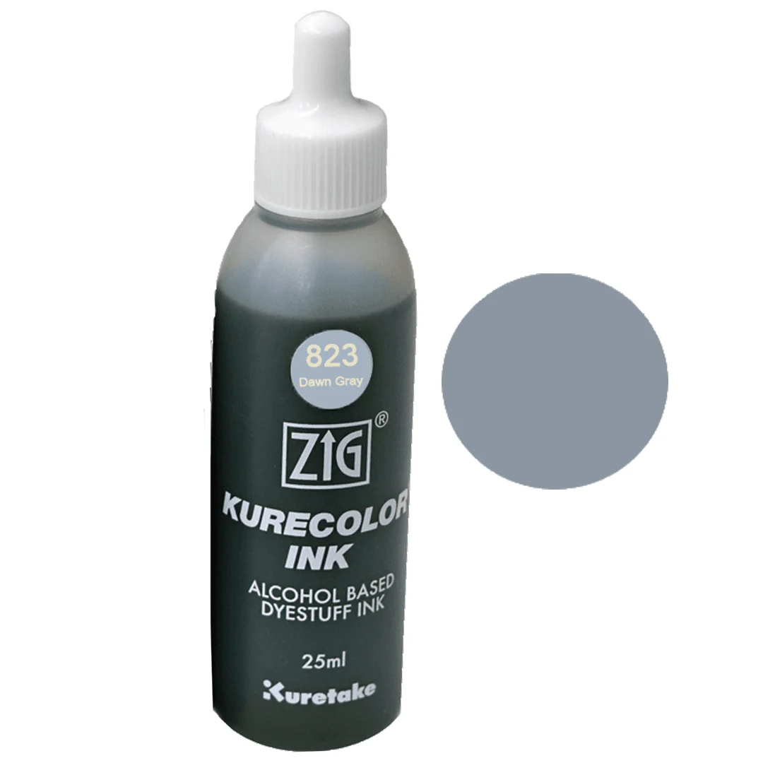 ZIG Kurecolor Alcohol Ink Refill 20ml - Greys/Black - Image 3